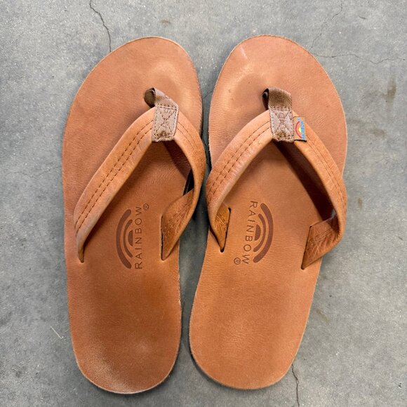 Mens Single Layer Rainbow Sandals - Picture 1 of 2